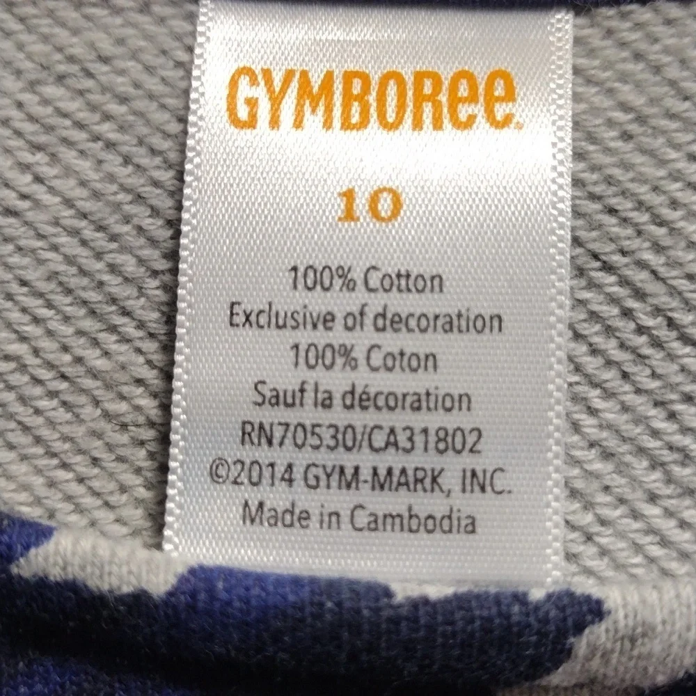 Gymboree Girl's Blue & Grey Long Sleeve Dress - Size 10 - Excellent Condition